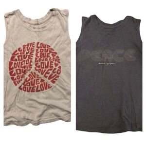 2 Spiritual Gangster kids tanks